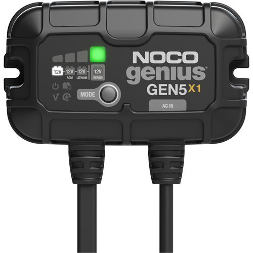 Chargeur de batterie embarqu&eacute; &agrave; 1 sortie de 5 amp&egrave;res Gen5X1 Genius Waymarc Industries Inc