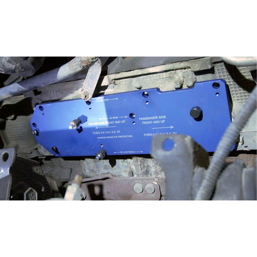 Manifold Drill Template for Ford 4.6L, 5.4L & 6.8L Waymarc Industries Inc