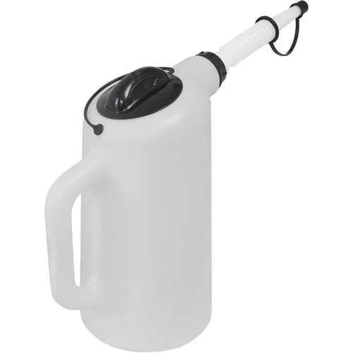 Oil Dispenser with Lid & Cap, Plastic, 8 qt Capacity Waymarc Industries Inc