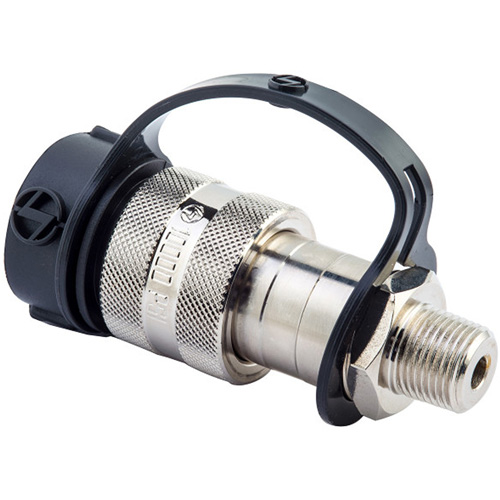 Coupler High Flow Female Side, Steel, 3/8", Female NPTF, 10000 PSI Waymarc Industries Inc