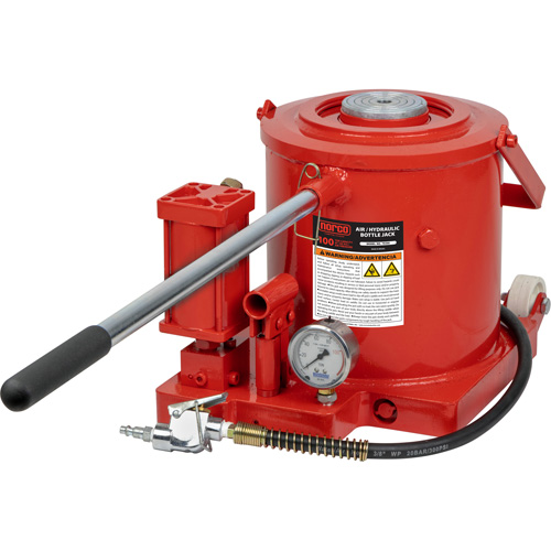 Bottle Jack, 100 Ton(s), Air Hydraulic, 17-7/10" Raised Height Waymarc Industries Inc