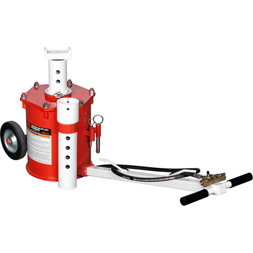 Portable Air Lift Jack, 10 Ton(s) Capacity, 17-3/4" - 49-3/8" H Waymarc Industries Inc