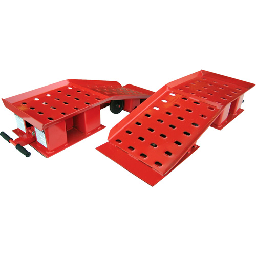 Pair of Wide Truck Ramps, 20000 lbs. Capacity, 50-1/2" L, 18-3/8" W, 9-1/4" H Waymarc Industries Inc