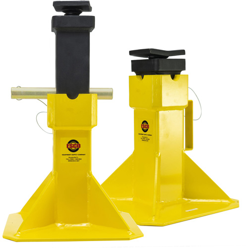 Jack Stands with Adjustable Screw Top Saddle, Locking Pin, 15-1/2" - 20-1/2" H Waymarc Industries Inc
