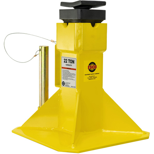 Jack Stands with Adjustable Screw Top Saddle, Locking Pin, 15-1/2" - 20-1/2" H Waymarc Industries Inc