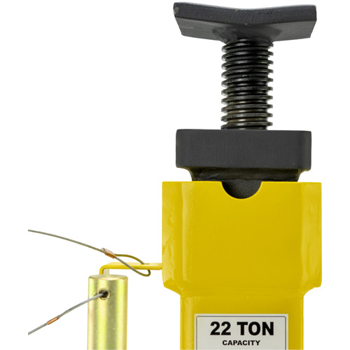 Jack Stands with Adjustable Screw Top Saddle, Locking Pin, 15-1/2" - 20-1/2" H Waymarc Industries Inc