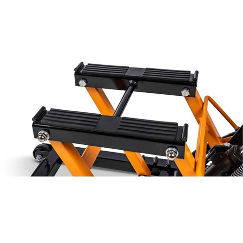 ATV and Motorcycle Jack, 0.75 Ton(s) Capacity, 4-2/3" Lowered, 14-1/2" Raised, Manual Hydraulic Waymarc Industries Inc