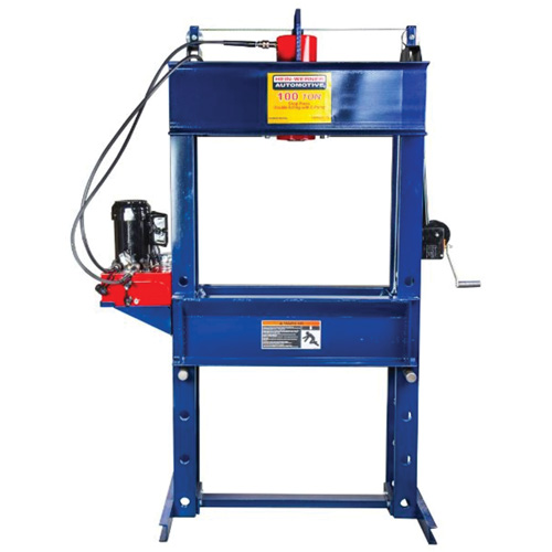 Presse datelier &agrave; double effet avec pompe &eacute;lectrique, Capacit&eacute; 100 tonnes Waymarc Industries Inc