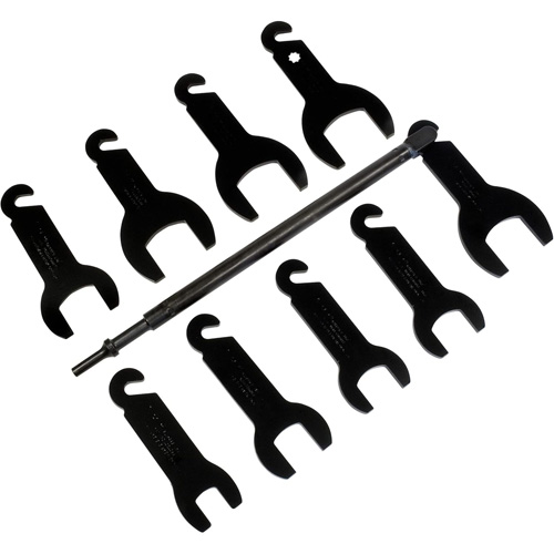 10-Piece Pneumatic Fan Clutch Wrench Set Waymarc Industries Inc