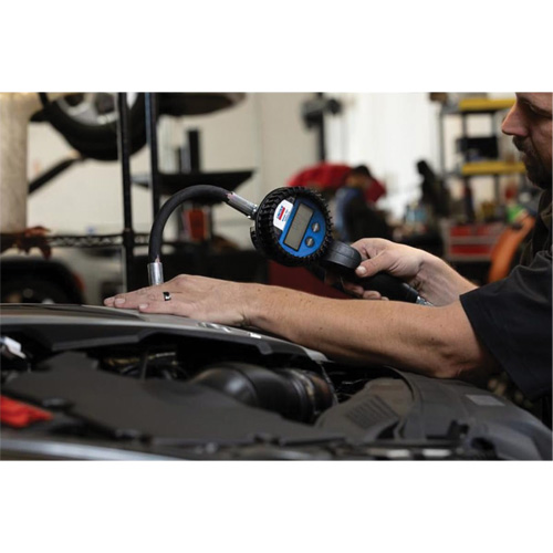 Electronic Lube Meter with Flexible 90° Extension Waymarc Industries Inc