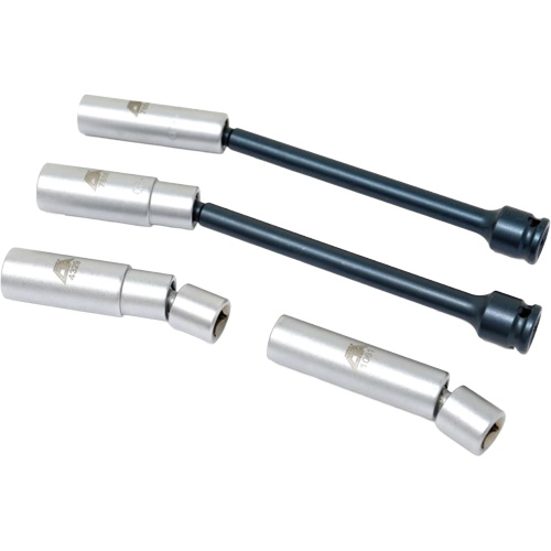 4-Piece Euro Spark Plug Swivel Socket Set, 3/8" Drive Waymarc Industries Inc