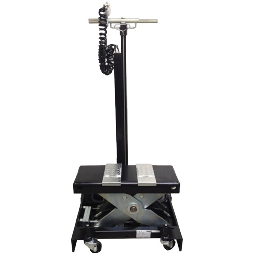 Cric de service de plancher &agrave; profil bas, 12 tonne(s) Capacit&eacute;, 7-1/2" Abaiss&eacute;e, 15" &eacute;lev&eacute;e, Air comprim&eacute;/hydraulique Waymarc Industries Inc