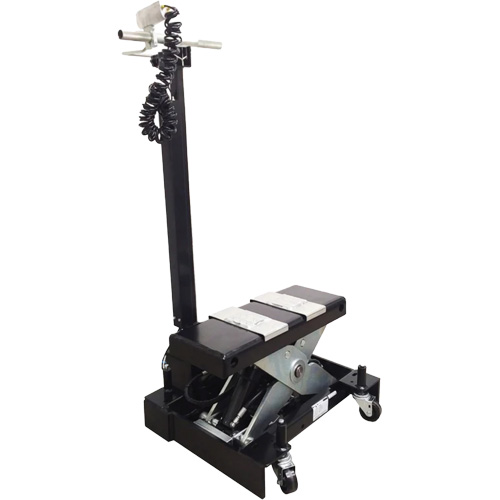 Cric de service de plancher &agrave; profil bas, 12 tonne(s) Capacit&eacute;, 7-1/2" Abaiss&eacute;e, 15" &eacute;lev&eacute;e, Air comprim&eacute;/hydraulique Waymarc Industries Inc