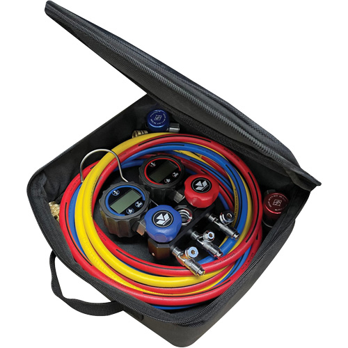 Jeu de manom&egrave;tres manifold compact Mini-Fold – S&eacute;rie noire Waymarc Industries Inc