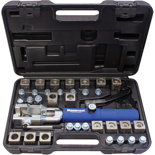Universal Hydraulic Flaring Tool Set with Blue Handle & Adapter Set Waymarc Industries Inc