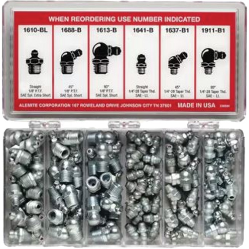 96-Piece Fitting Assortment with Box Waymarc Industries Inc
