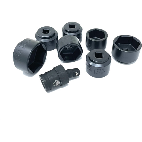 8 Pc. Extra-Low-Profile Oil Filter Socket Set Waymarc Industries Inc