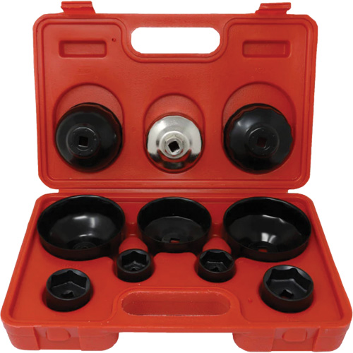 Coffret cl&eacute;s de filtre &agrave; huile 10 morceaux Waymarc Industries Inc
