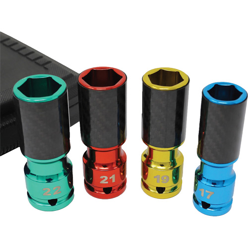 Lug Socket Set with Carbon Fiber Sleeves Waymarc Industries Inc