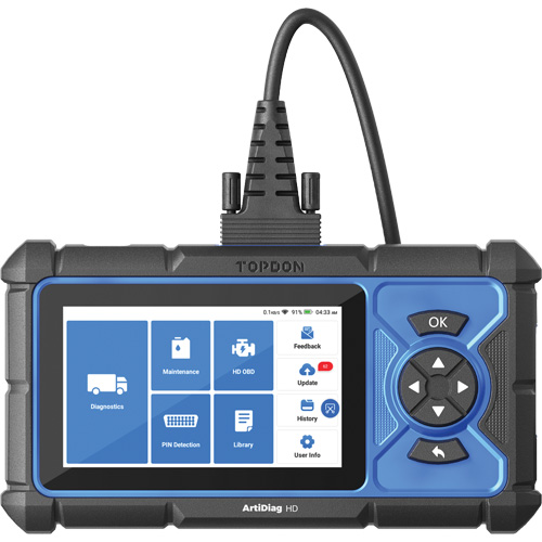 ArtiDiag HD 5" Heavy-Duty Scan Tool with Service Functions Waymarc Industries Inc