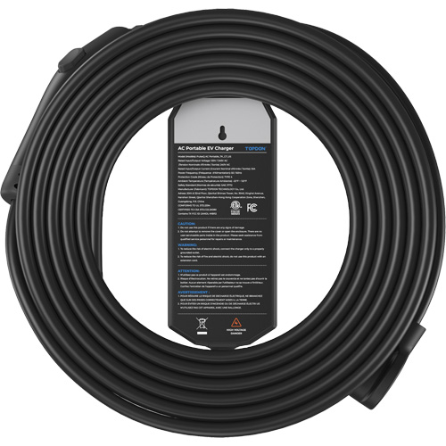 Fiche NEMA 6-50 portable PulseQ AC, 32 A, Niveau 2 CA, Connecteur Type 1 (SAE J1772) Waymarc Industries Inc