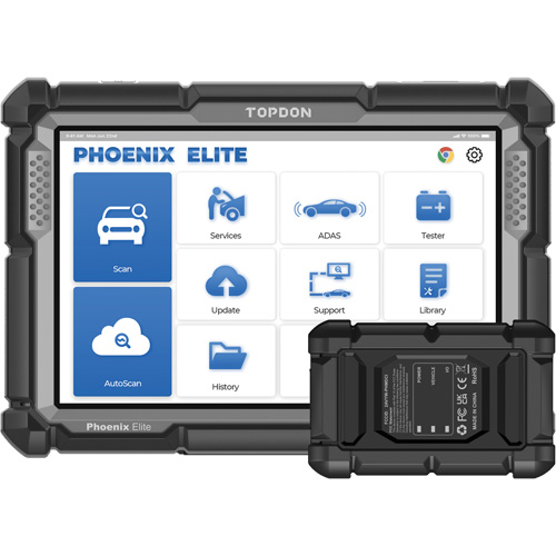 Outil de diagnostic de niveau constructeur Phoenix Elite avec &eacute;cran 10,1", programmation bas&eacute;e sur l'infonuage et CANFD Waymarc Industries Inc