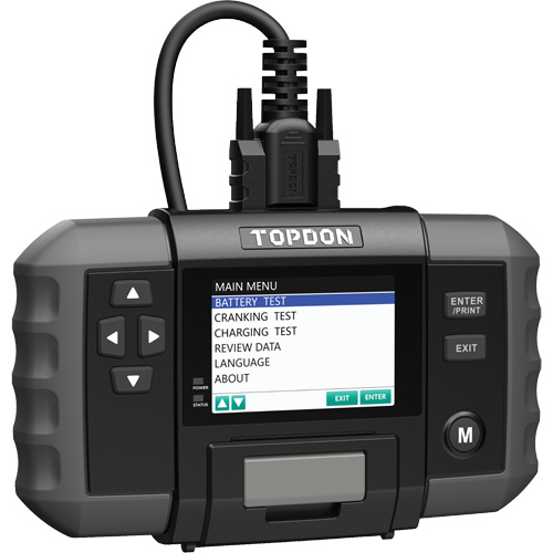 Testeur de batterie 12?V et de syst&egrave;mes 12?V/24?V BT600 avec imprimante int&eacute;gr&eacute;e Waymarc Industries Inc