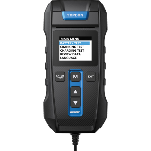 Testeur de batterie, de charge et de d&eacute;marrage BT300P avec imprimante Waymarc Industries Inc
