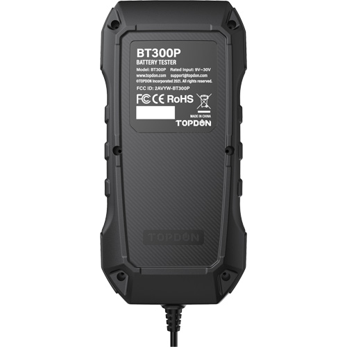 Testeur de batterie, de charge et de d&eacute;marrage BT300P avec imprimante Waymarc Industries Inc