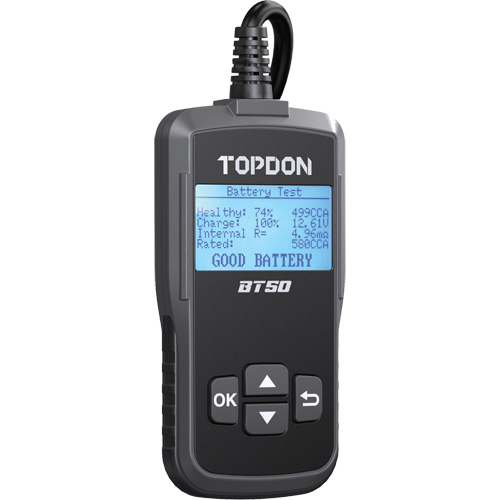 Testeur de batterie, de charge et de d&eacute;marrage BT50 avec imprimante Waymarc Industries Inc