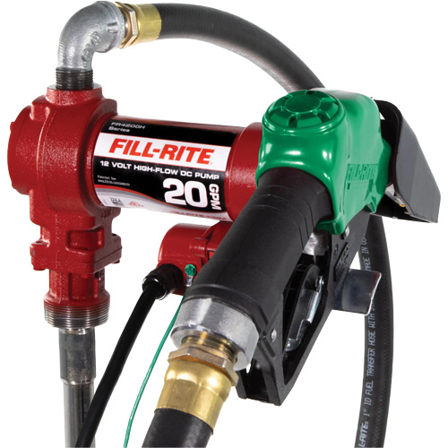 12V Fuel Transfer Pump with Nozzle Waymarc Industries Inc