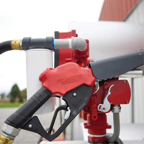 Red Ultra High-Flow Automatic Diesel Spout Nozzle Waymarc Industries Inc