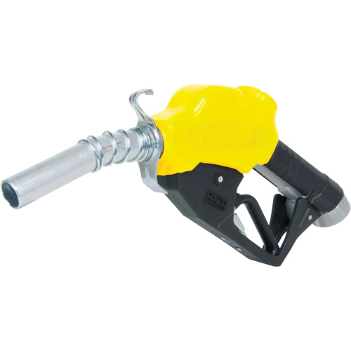 Yellow Ultra High-Flow Automatic Diesel Spout Nozzle Waymarc Industries Inc
