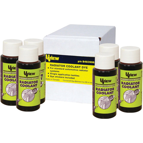 Bouteilles de colorant pour refroidissant de radiateur Waymarc Industries Inc