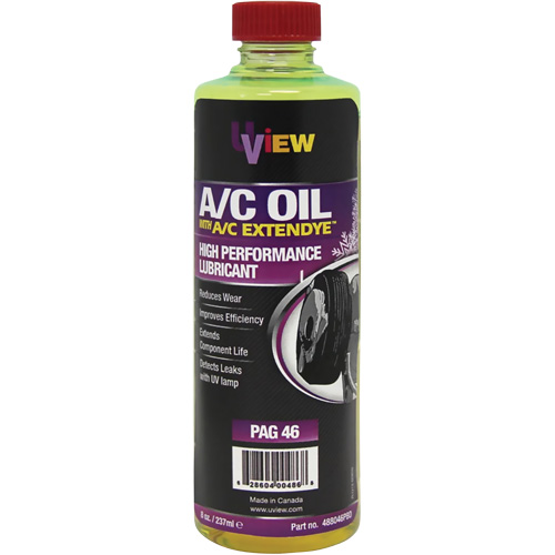 Huile PAG 46 avec ExtenDye pour syst&egrave;me de climatisation, 237 ml, Bouteille Waymarc Industries Inc
