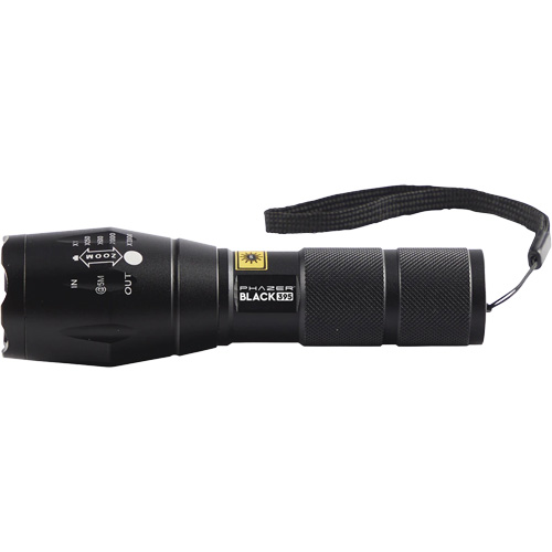 Lampe UV rechargeable pour la d&eacute;tection des fuites UView Phazer BLACK 395 Waymarc Industries Inc