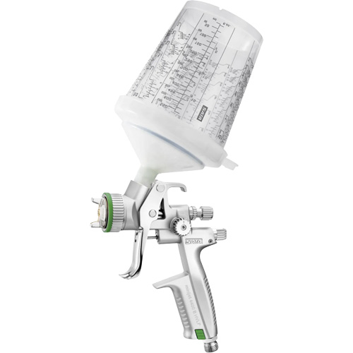 4400 B HVLP 1.2 SR 0.3 L RPS Premium Paint Spray Gun for Spot Repairs in Automotive Finishes, 1/4" NPT Air Inlet, 4.24 CFM, 0.3 L Capacity, 0.14 PSI Waymarc Industries Inc