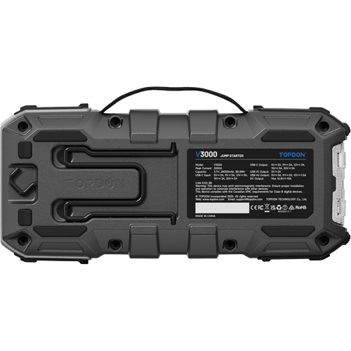 V3000 Jump Starter, Power Bank & Flashlight Waymarc Industries Inc