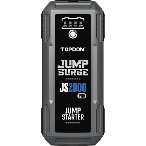 D&eacute;marreur de secours, banque d'alimentation et lampe de poche JumpSurge2000Pro &agrave; 2500 A de pointe Waymarc Industries Inc