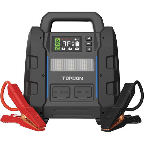 V4500 2-en-1: d&eacute;marreur de secours de 4500 A de pointe, batterie & testeur de syst&egrave;me Waymarc Industries Inc