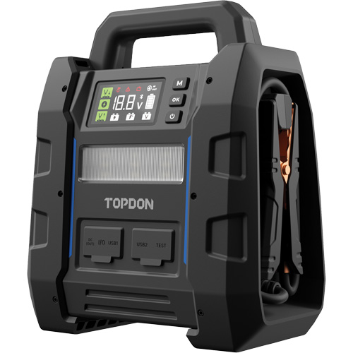 V4500 2-en-1: d&eacute;marreur de secours de 4500 A de pointe, batterie & testeur de syst&egrave;me Waymarc Industries Inc