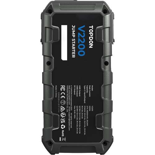 Survolteur, banque d'alimentation et lampe de poche V2200 Waymarc Industries Inc