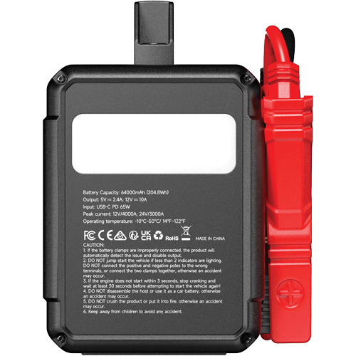 V4000 HD 12V/24V 4000A Jump Starter Waymarc Industries Inc