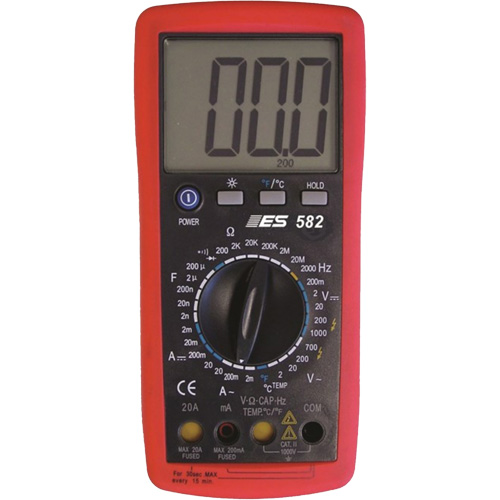 Deluxe Digital Multimeter with Amp Shutters Waymarc Industries Inc