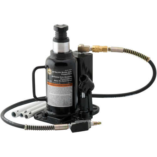 Air Actuated Bottle Jack, 20 Ton(s), Air Hydraulic, 18-3/4" Raised Height Waymarc Industries Inc