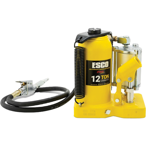 Pro Series Bottle Jack, 12 Ton(s), Air Hydraulic, 18-1/2" Raised Height Waymarc Industries Inc