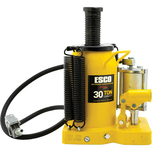 Pro Series  Bottle Jack, 30 tons, Air Hydraulic, 20" Raised Height Waymarc Industries Inc
