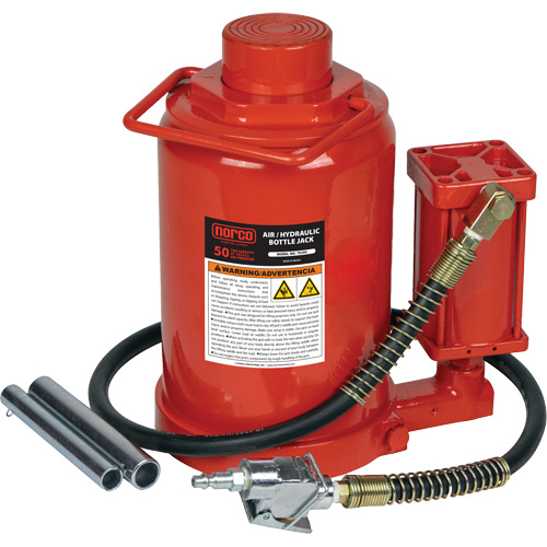 Cric-bouteille hydraulique de hauteur standard, 50 tonne(s), Air comprim&eacute;/hydraulique, 19" Hauteur &eacute;lev&eacute;e Waymarc Industries Inc