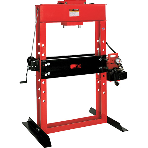 Electro/Hydraulic Pump Operated Shop Press, 50 tons Capacity Waymarc Industries Inc