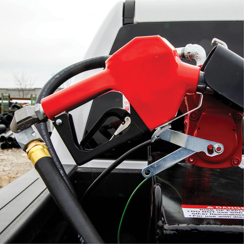 Red Automatic Gasoline Spout Nozzle Waymarc Industries Inc